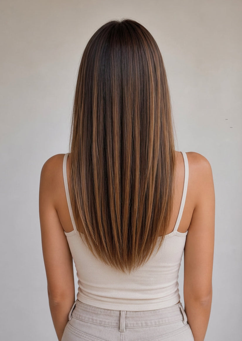 Vicky - 20" (50cm) Straight Halo Hair Extensions