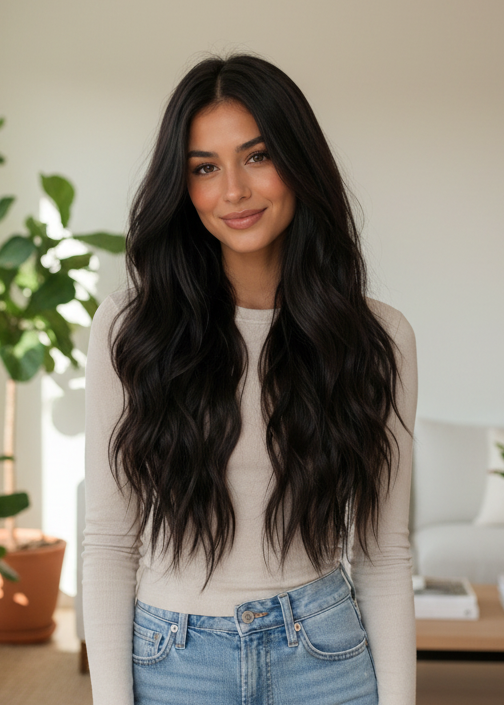 Maxine - 20" (50cm) Wavy Halo Hair Extension