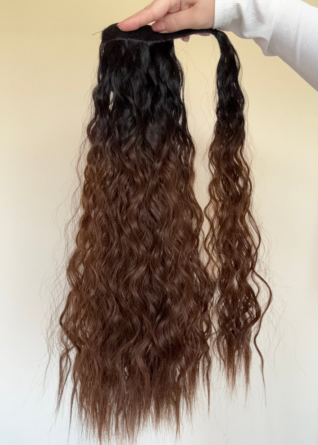 Drew - 20” (50cm) Deep Wave Wrap Around Ponytail