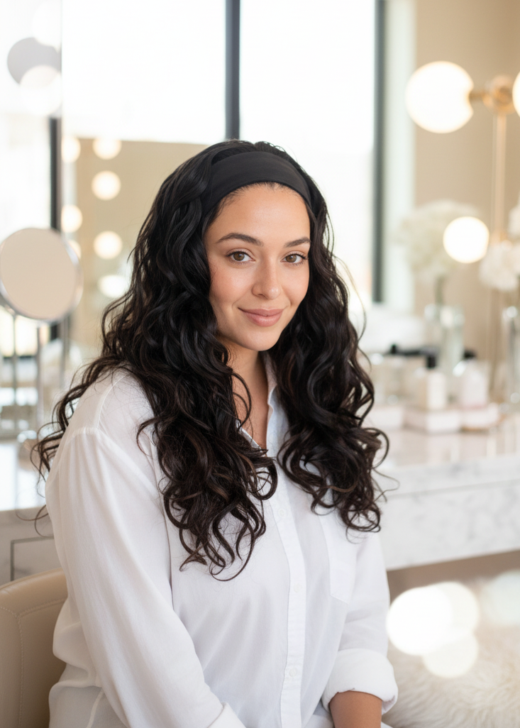 Zara - 26" (65cm) Curly Headband Wig