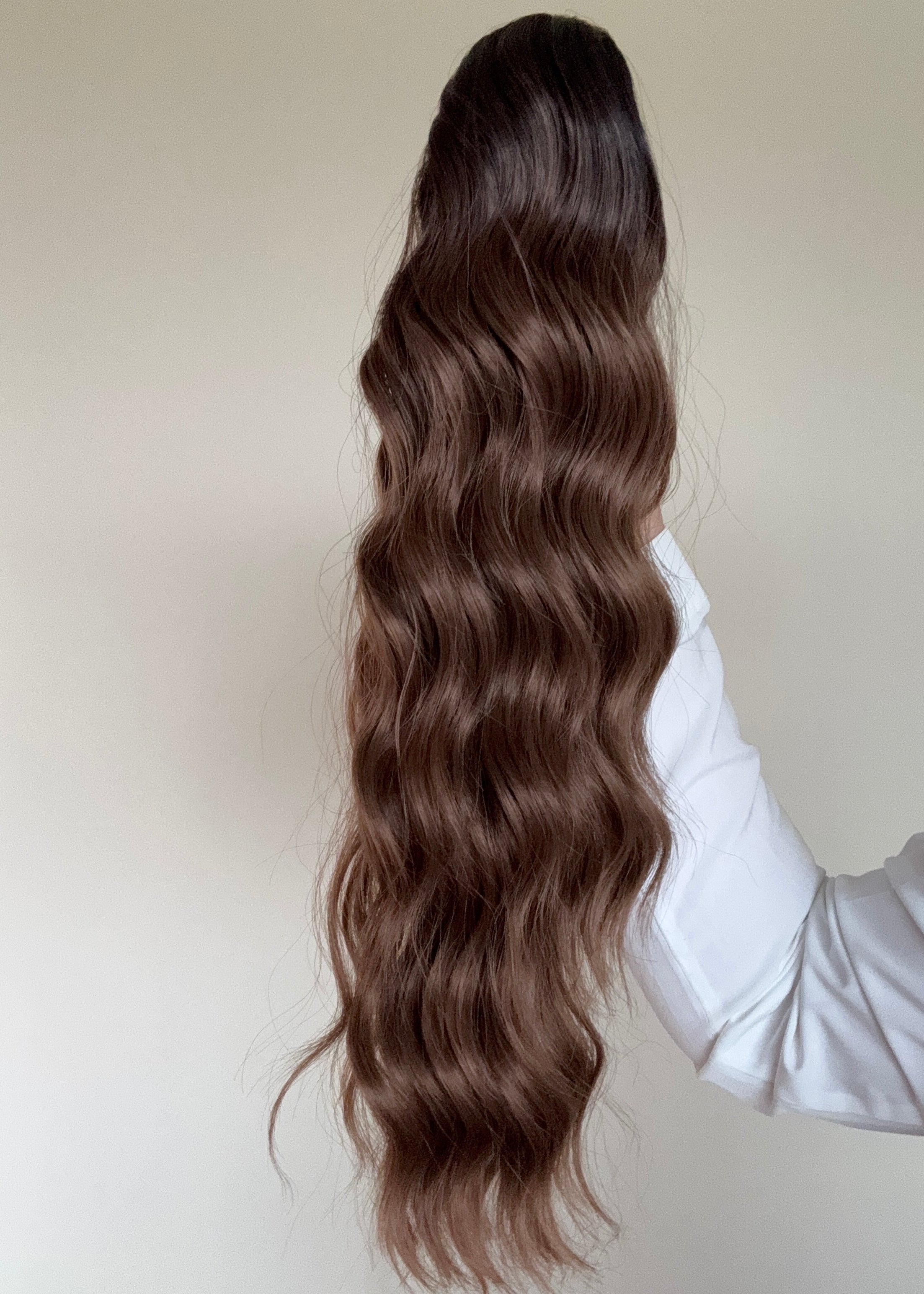 Amy - 18” (45) Water Wave Clip-In Ponytail