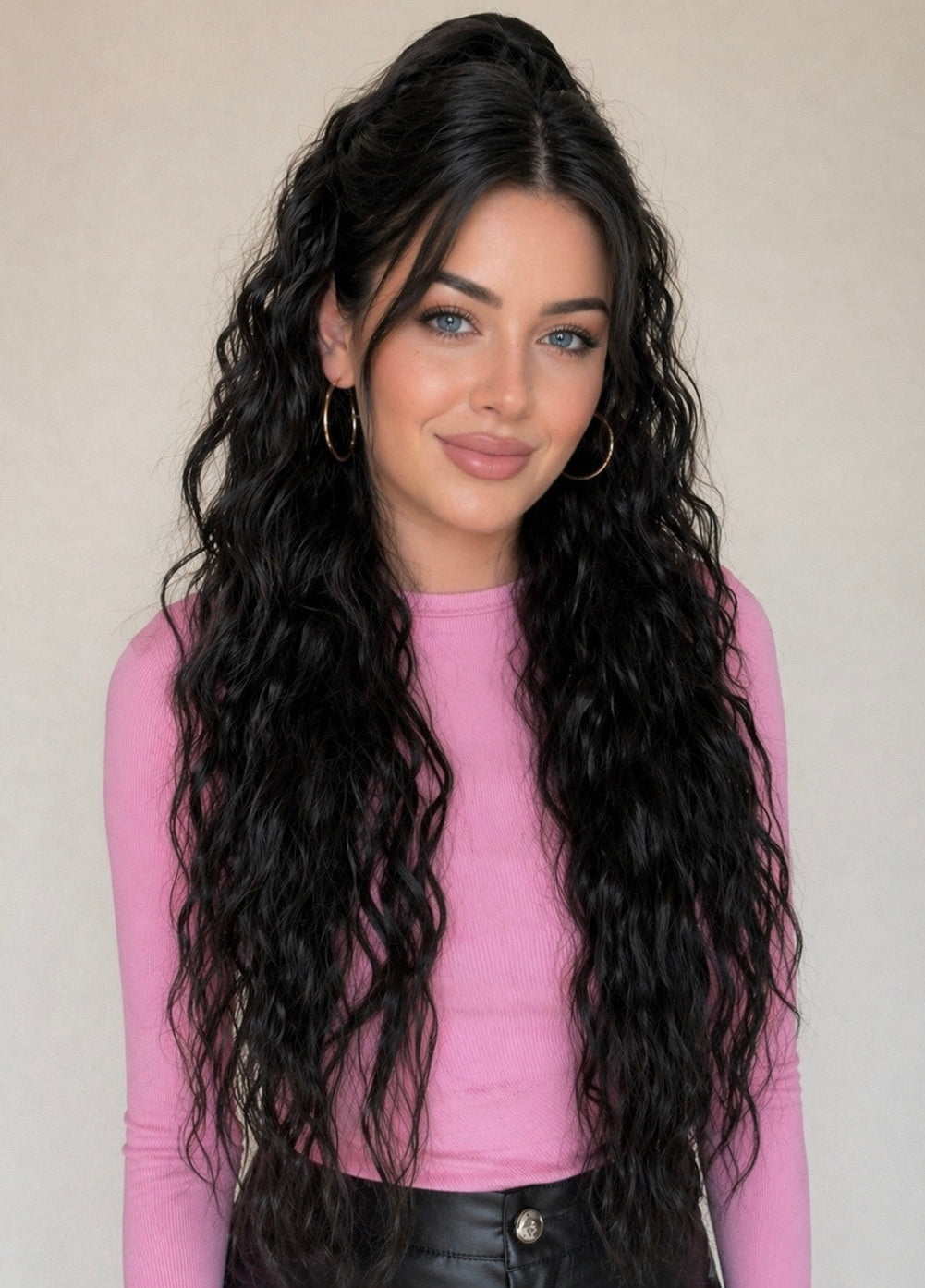 Amaya - 30” (75cm) Deep Wave Clip-In Ponytail
