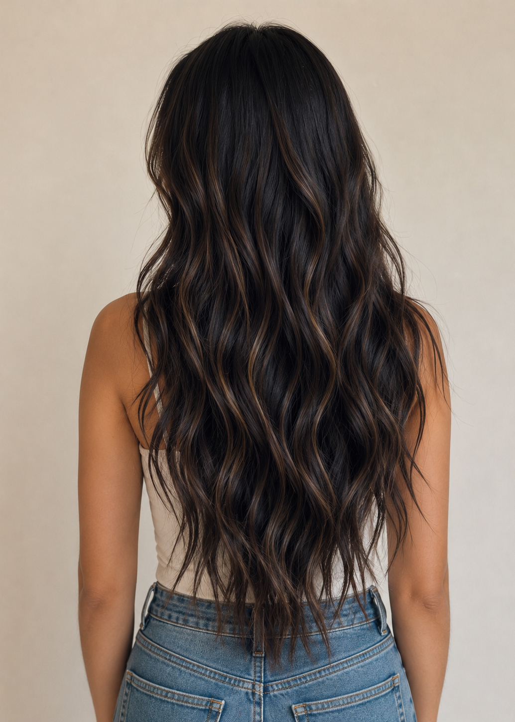 Carol - 20" (50cm) Wavy Halo Hair Extension