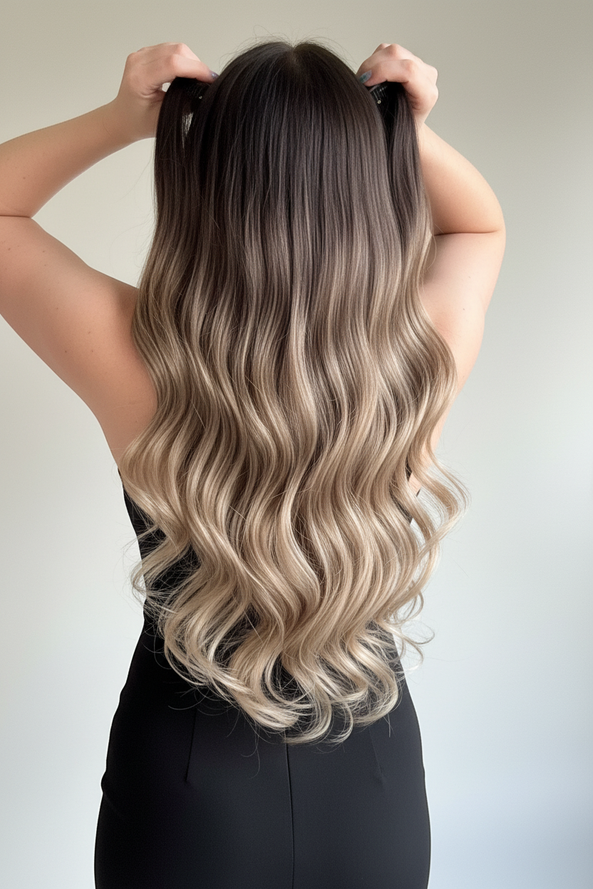 Donna - 22-24” (55-60cm) Soft Wave Clip-In Hair Extensions