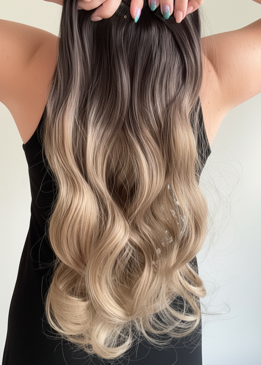 Donna - 22-24” (55-60cm) Soft Wave Clip-In Hair Extensions