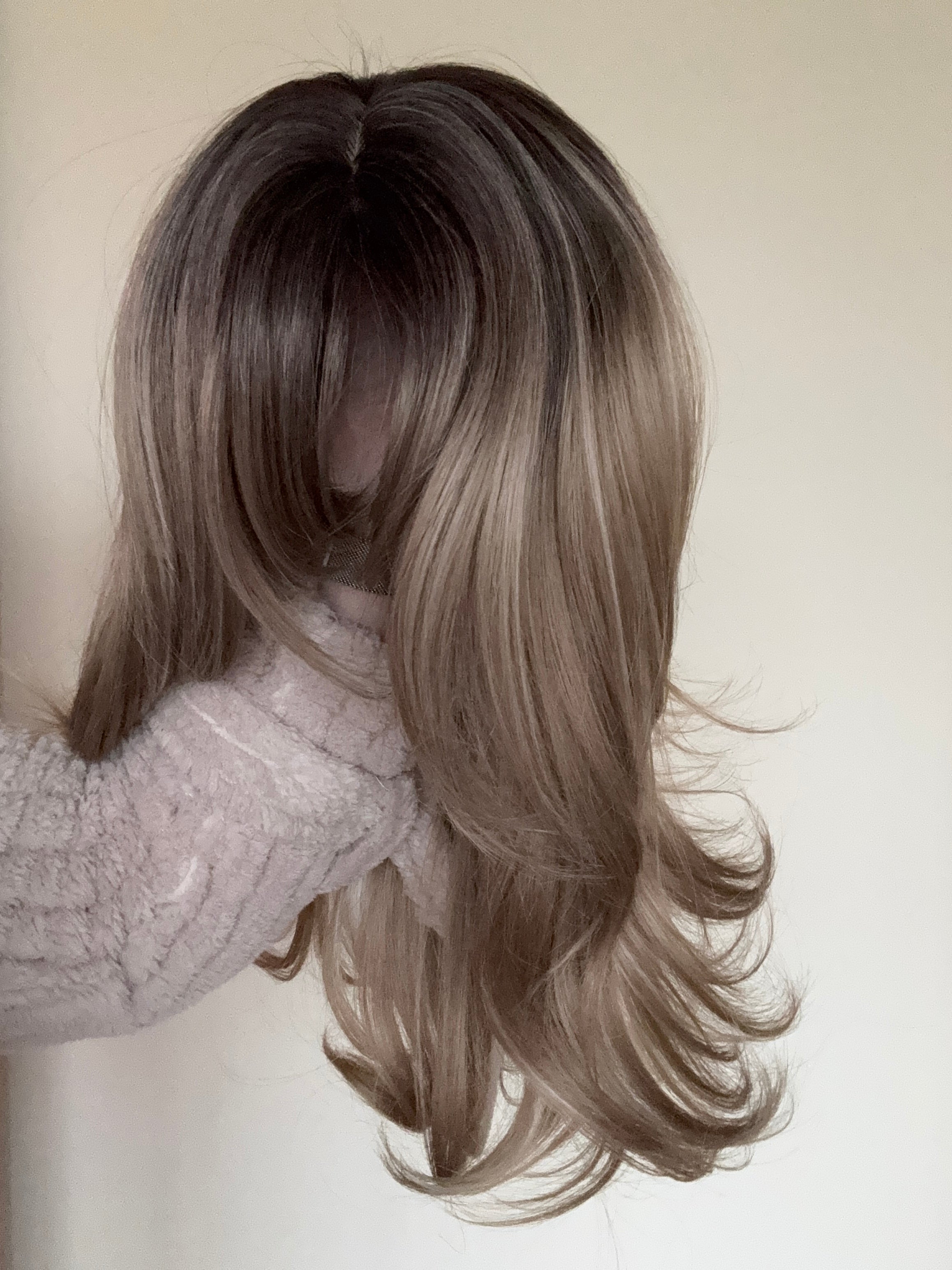 Harley - 24” (60cm) Feathered Layers Wig with Curtain Bangs