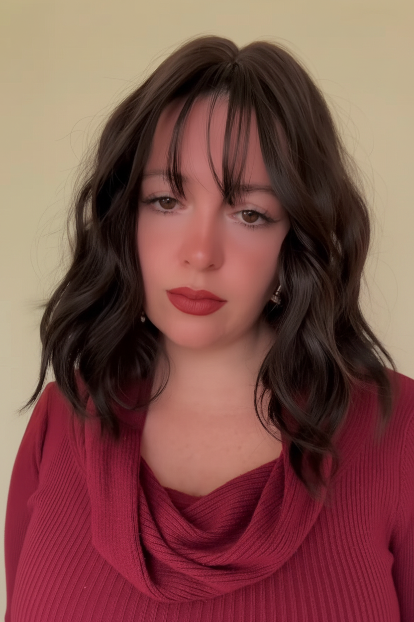 Kaylene - 14” (35cm) Wavy Bob Wig with Bangs