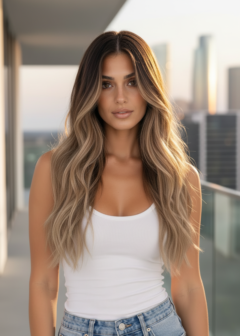 Ariana - 20" (50cm) Wavy Halo Hair Extension