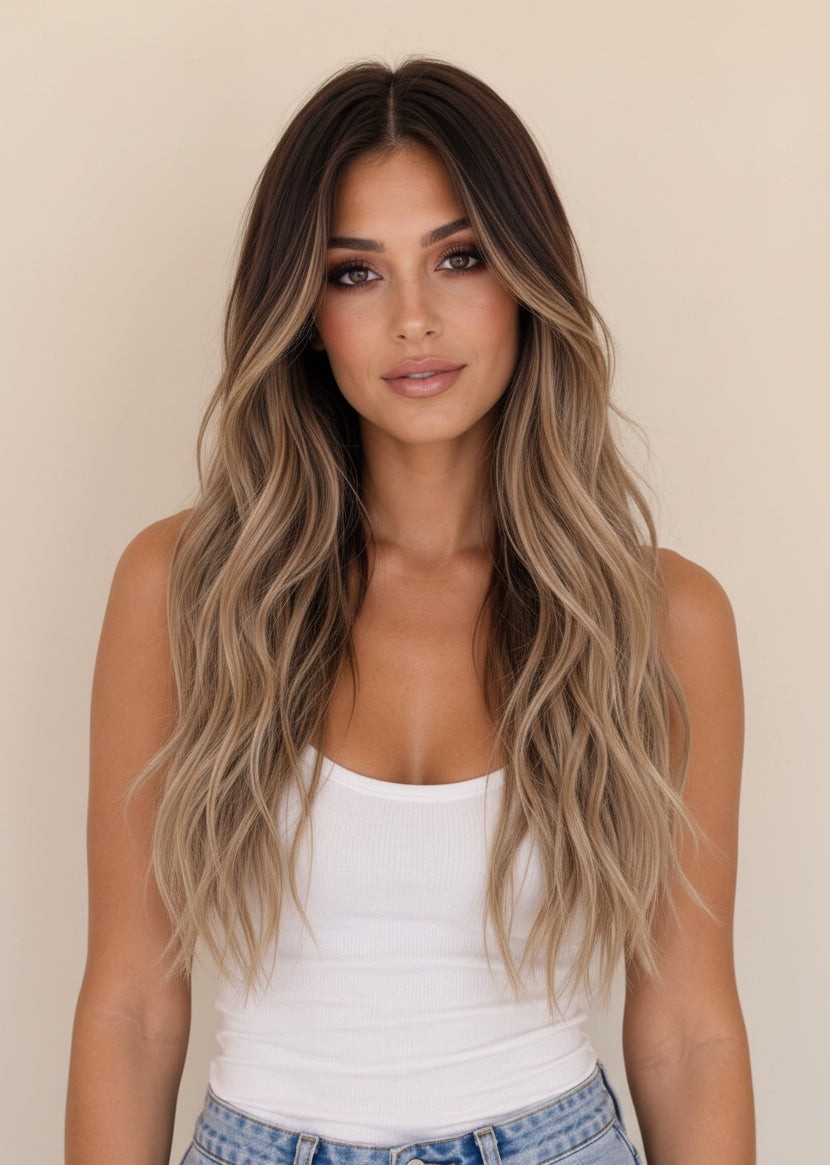 Ariana - 20" (50cm) Wavy Halo Hair Extension
