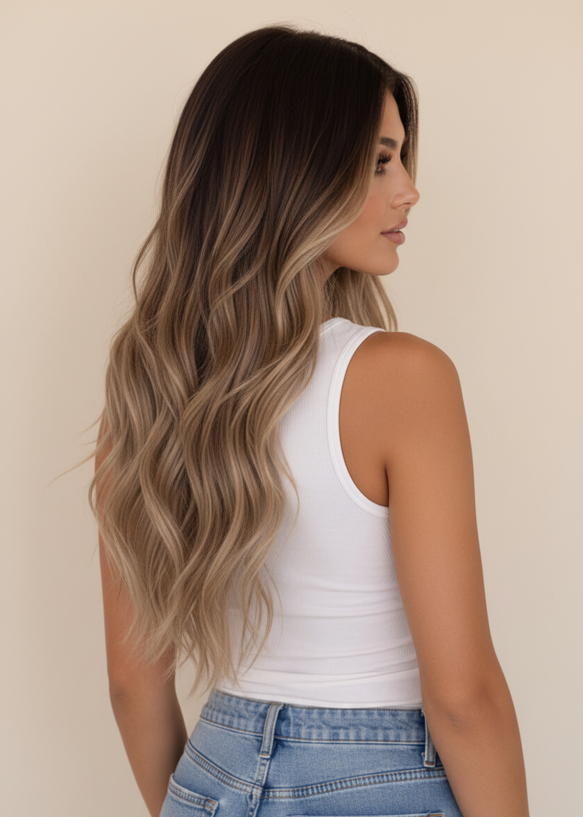 Ariana - 20" (50cm) Wavy Halo Hair Extension