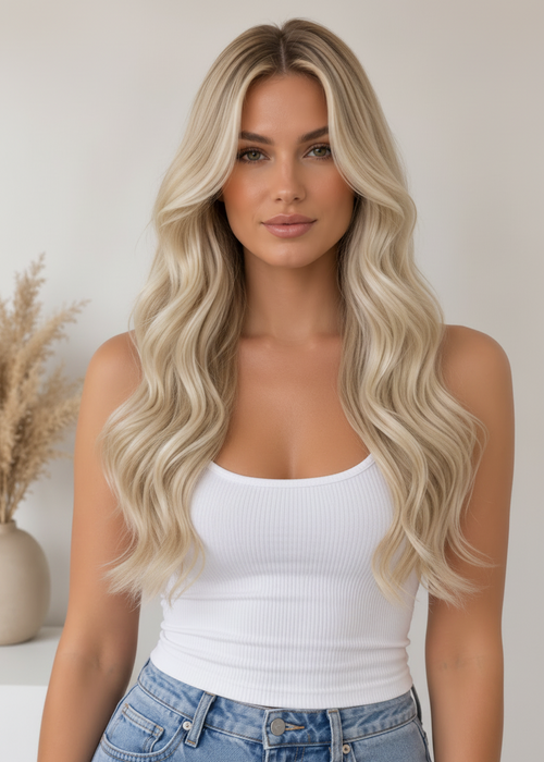 Angie - 20" (50cm) Wavy Halo Hair Extension