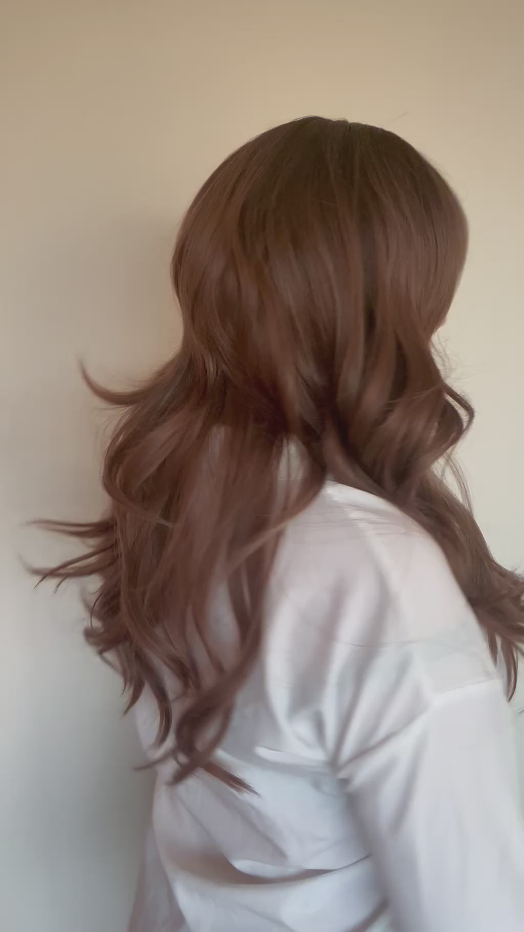 Eve - 24" (60cm) Wavy Wig with Curtain Bangs